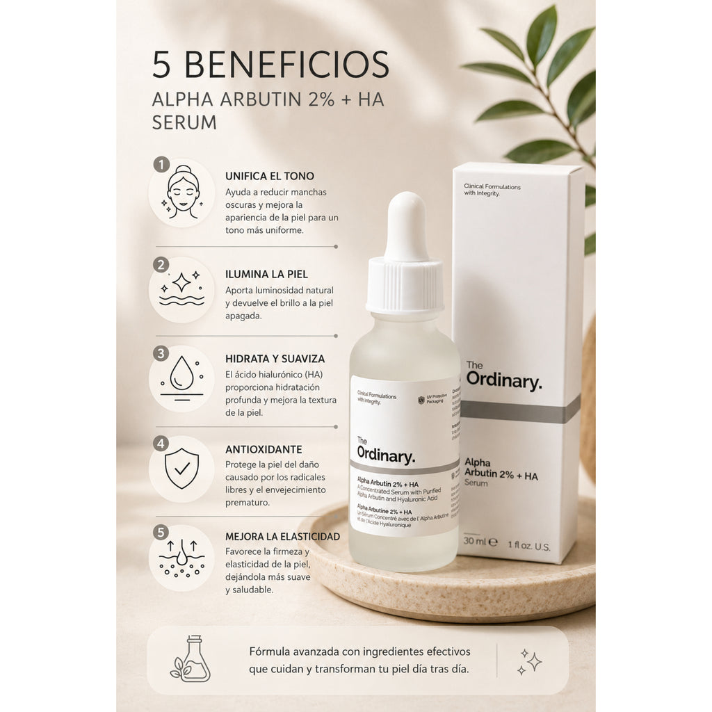 The Ordinary Alpha Arbutin 2% + HA